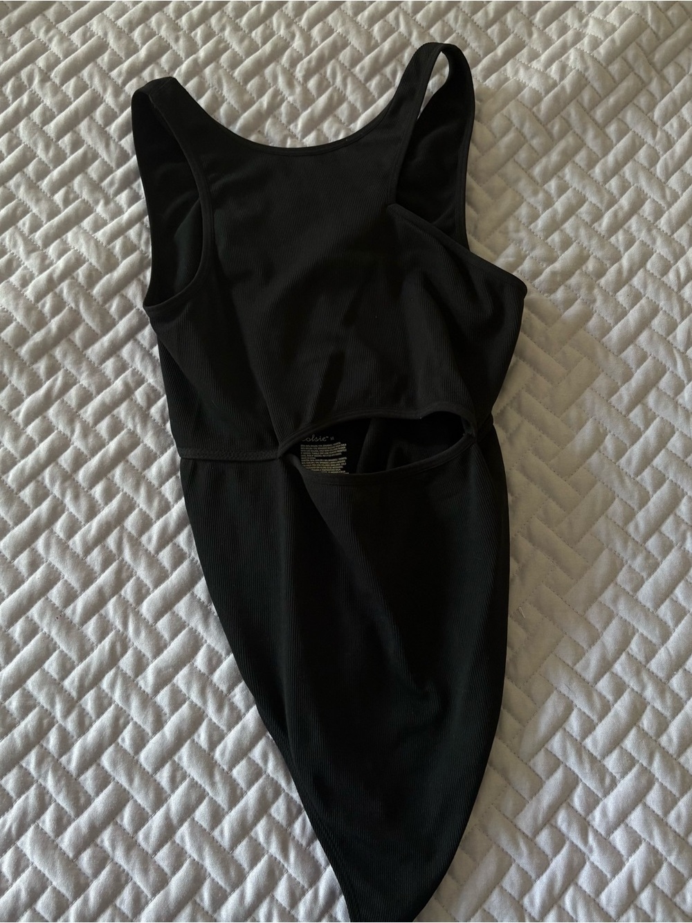 Colsie Black Cutout Bodysuit